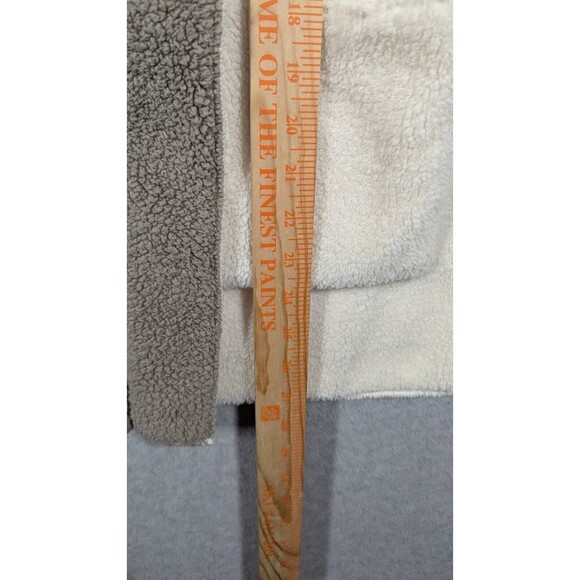 Koolabura Ugg Women Jacket Medium‎ Sherpa Fleece Shawl Collar Open Front Warm - Picture 9 of 10